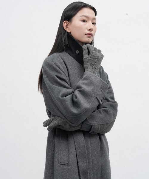 GENERAL IDEA（ジェネラルアイデア）の「balmacan single handmade long coat バルマカンシングルハンドメイドロングコート（テーラードジャケット・レディース・チャコール/ダークネイビー・L/M/S）」の3枚目の写真