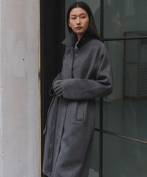 GENERAL IDEA（ジェネラルアイデア）の「balmacan single handmade long coat バルマカンシングルハンドメイドロングコート（テーラードジャケット・レディース・チャコール/ダークネイビー・L/M/S）」の7枚目の写真