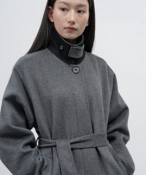 GENERAL IDEA（ジェネラルアイデア）の「balmacan single handmade long coat バルマカンシングルハンドメイドロングコート（テーラードジャケット・レディース・チャコール/ダークネイビー・L/M/S）」の15枚目の写真