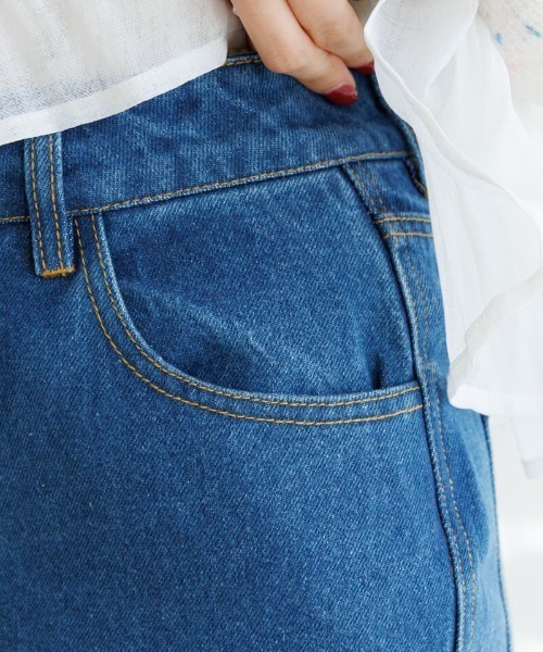 flower（フラワー）の「デイリーフレアデニム（デニムパンツ・レディース・ネイビー/ブルー・SMALL/MEDIUM）」の9枚目の写真
