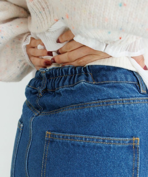 flower（フラワー）の「デイリーフレアデニム（デニムパンツ・レディース・ネイビー/ブルー・SMALL/MEDIUM）」の10枚目の写真