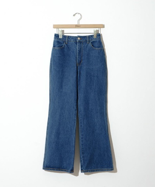 flower（フラワー）の「デイリーフレアデニム（デニムパンツ・レディース・ネイビー/ブルー・SMALL/MEDIUM）」の22枚目の写真