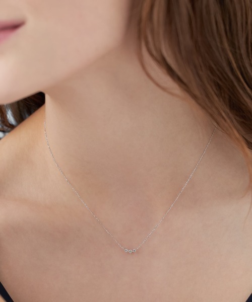 【ぱっつィ出品】4℃ Holiday Limited K10 ネックレス 4℃（ヨンドシー）の「【数量限定】K10ピンクゴールド 一粒 ネックレス