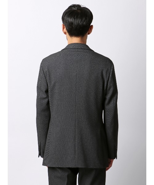 SUIT SQUARE（スーツスクエア）の「スマみえジャケット ウォッシャブル ストレッチ 防シワ CROSS MOVA バーズアイ（スーツジャケット・メンズ・グレー/ネイビー・SS/S/M/L/LL/3L）」の17枚目の写真