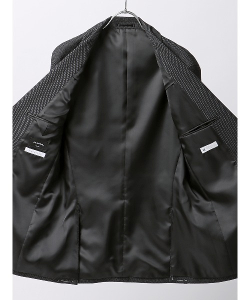 SUIT SQUARE（スーツスクエア）の「スマみえジャケット ウォッシャブル ストレッチ 防シワ CROSS MOVA バーズアイ（スーツジャケット・メンズ・グレー/ネイビー・SS/S/M/L/LL/3L）」の18枚目の写真