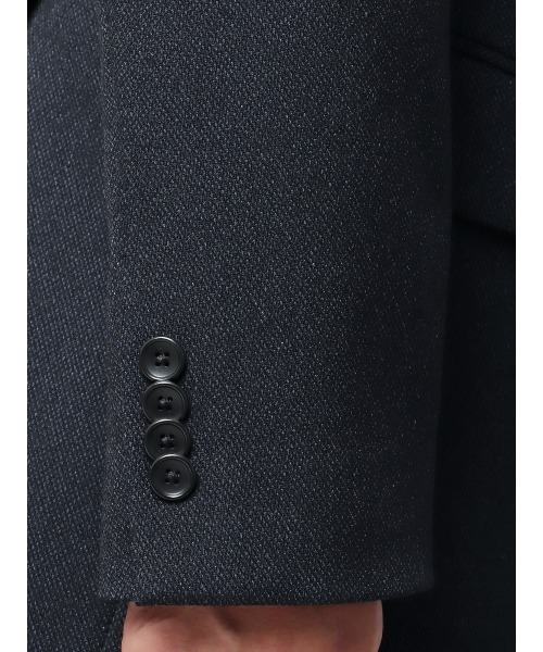 SUIT SQUARE（スーツスクエア）の「スマみえジャケット ウォッシャブル ストレッチ 防シワ CROSS MOVA バーズアイ（スーツジャケット・メンズ・グレー/ネイビー・SS/S/M/L/LL/3L）」の10枚目の写真