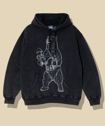 go slow caravan（ゴースローキャラバン）の「SALO裏起毛 ケミカル フーディー ヴィンテージ おでんクマ（パーカー・メンズ）」