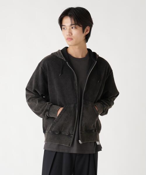 Alpha Industries（アルファインダストリーズ）の「Alpha Industries/アルファインダストリーズ/SNOW WASH ZIP HOODIE/スノー ウォッシュ ジップ フーディー（パーカー・メンズ・ネイビー/その他5/グレー/ブラック/オリーブ系・L/M/S/XL/2XL）」の14枚目の写真