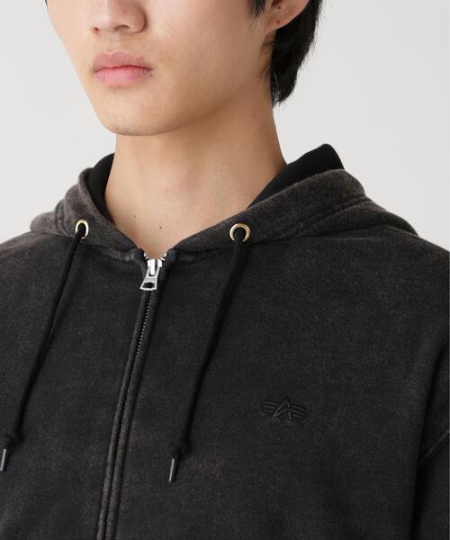 Alpha Industries（アルファインダストリーズ）の「Alpha Industries/アルファインダストリーズ/SNOW WASH ZIP HOODIE/スノー ウォッシュ ジップ フーディー（パーカー・メンズ・ネイビー/その他5/グレー/ブラック/オリーブ系・L/M/S/XL/2XL）」の20枚目の写真