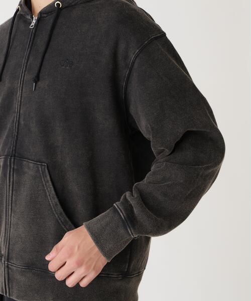 Alpha Industries（アルファインダストリーズ）の「Alpha Industries/アルファインダストリーズ/SNOW WASH ZIP HOODIE/スノー ウォッシュ ジップ フーディー（パーカー・メンズ・ネイビー/その他5/グレー/ブラック/オリーブ系・L/M/S/XL/2XL）」の21枚目の写真