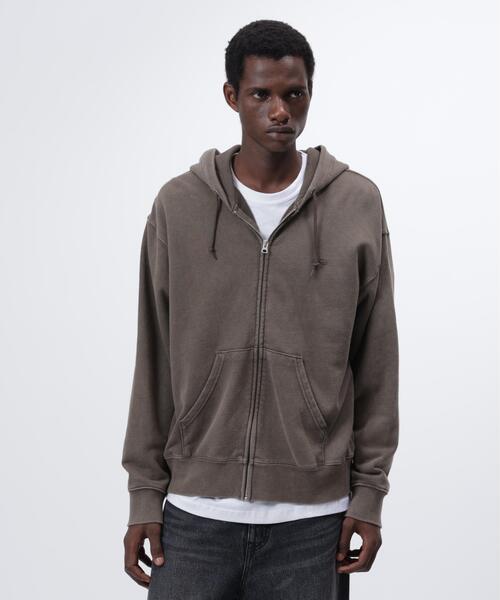 Alpha Industries（アルファインダストリーズ）の「Alpha Industries/アルファインダストリーズ/SNOW WASH ZIP HOODIE/スノー ウォッシュ ジップ フーディー（パーカー・メンズ・ネイビー/その他5/グレー/ブラック/オリーブ系・L/M/S/XL/2XL）」の21枚目の写真