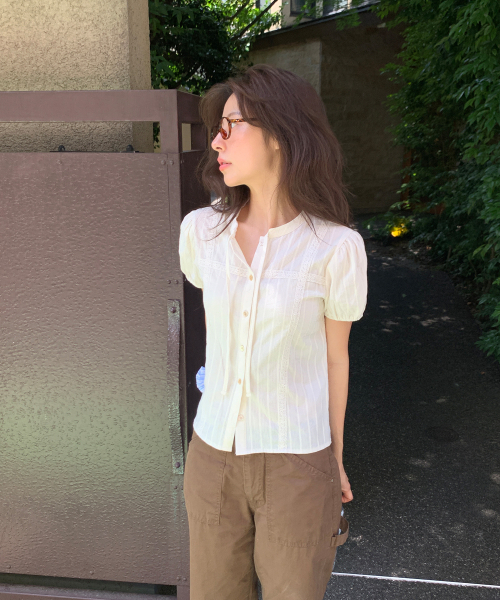 LETTER FROM MOON(レターフロムムーン)の「モナタレースリボンブラウス(クリーム)(シャツ/ブラウス・レディース・その他・FREE)」の2枚目の写真