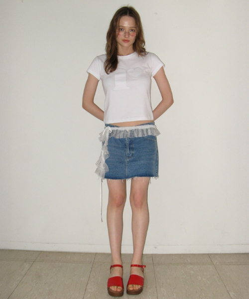 RONRON(ロンロン)の「R STITCH SHORT SLEEVE T SHIRT WHITE(Tシャツ/カットソー・レディース・その他・FREE)」の2枚目の写真