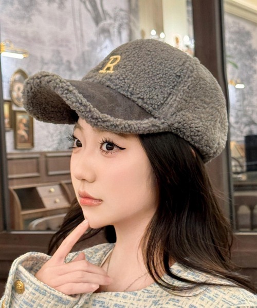 TONE SELECT GOODS（トーンセレクトグッズ）の「pur chouchou/もこもこ ボア キャップ P4514（キャップ・レディース・ブラック/グレー/ブラウン・FREE）」の3枚目の写真