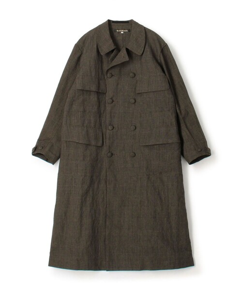 HAVERSACK ウールリネングレンチェック アトリエコート（その他