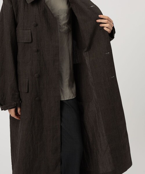 HAVERSACK ウールリネングレンチェック アトリエコート（その他