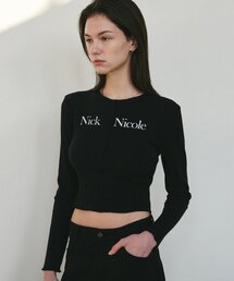 NICOLE SIGNATURE SLIM KNIT_BLACK