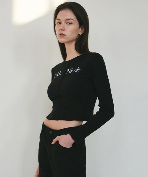 NICK&NICOLE(ニックアンドニコール)の「NICOLE SIGNATURE SLIM KNIT_BLACK(ニット/セーター・レディース・その他・FREE)」の3枚目の写真