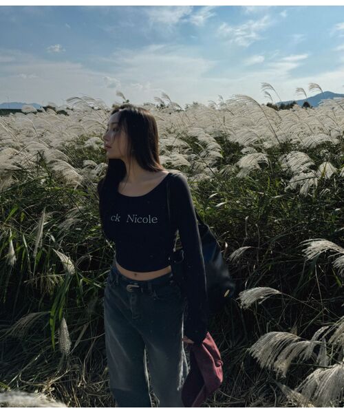 NICK&NICOLE(ニックアンドニコール)の「NICOLE SIGNATURE SLIM KNIT_BLACK(ニット/セーター・レディース・その他・FREE)」の5枚目の写真