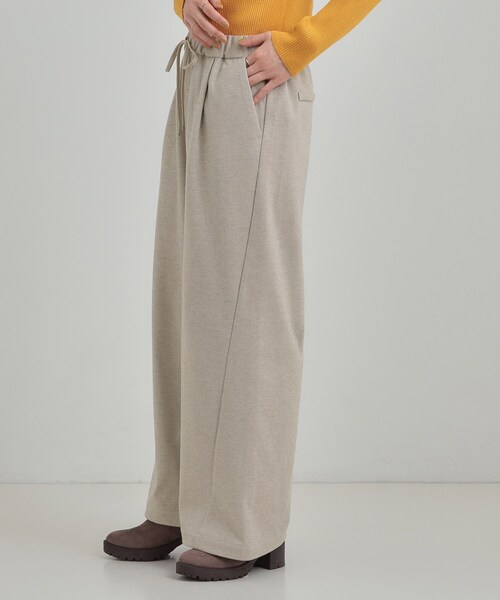 SHOO・LA・RUE（シューラルー）の「【あったか/S-LL】ゆるっとリラクシーに イージーワイドパンツ（その他パンツ・レディース・ブラック/グレー/ダークブラウン・01/02/03/04）」の10枚目の写真
