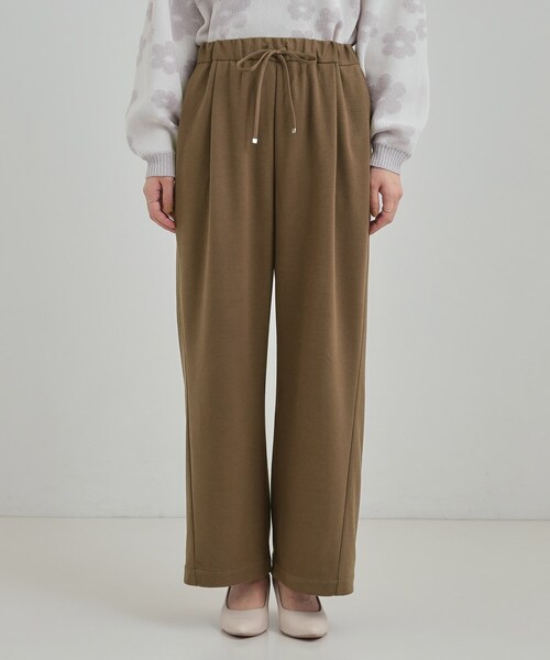 SHOO・LA・RUE（シューラルー）の「【あったか/S-LL】ゆるっとリラクシーに イージーワイドパンツ（その他パンツ・レディース・ブラック/グレー/ダークブラウン・01/02/03/04）」の21枚目の写真