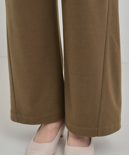 SHOO・LA・RUE（シューラルー）の「【あったか/S-LL】ゆるっとリラクシーに イージーワイドパンツ（その他パンツ・レディース・ブラック/グレー/ダークブラウン・01/02/03/04）」の7枚目の写真