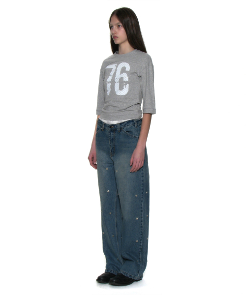PARTIMENTO WOMEN(パルティメントウィメン)の「76 プリンテッド フットボール T_メランジ(Tシャツ/カットソー・レディース・その他・SMALL/MEDIUM)」の3枚目の写真