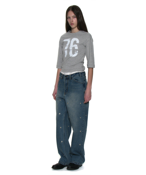 PARTIMENTO WOMEN(パルティメントウィメン)の「76 プリンテッド フットボール T_メランジ(Tシャツ/カットソー・レディース・その他・SMALL/MEDIUM)」の6枚目の写真