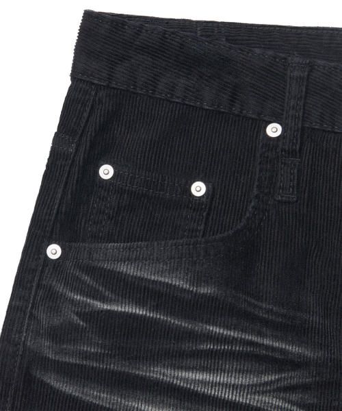 NOMANUAL（NOMANUAL）の「WAVE CURVED CORDUROY PANTS - BLACK（その他パンツ・レディース・その他・SMALL/MEDIUM/LARGE/X-LARGE）」の5枚目の写真
