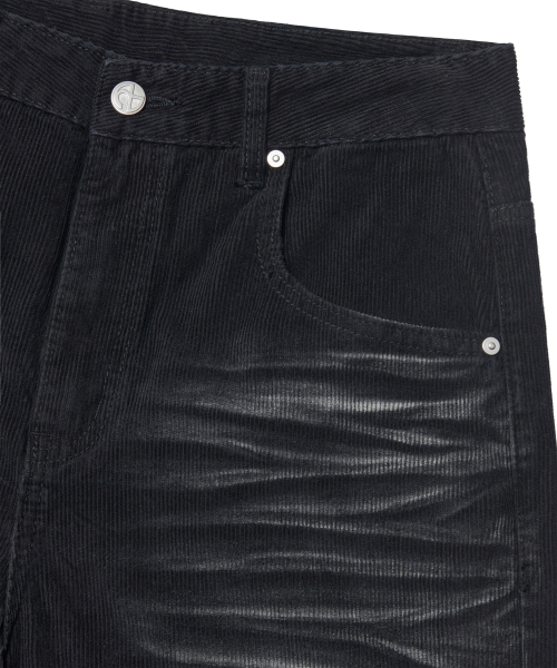 NOMANUAL（NOMANUAL）の「WAVE CURVED CORDUROY PANTS - BLACK（その他パンツ・レディース・その他・SMALL/MEDIUM/LARGE/X-LARGE）」の6枚目の写真