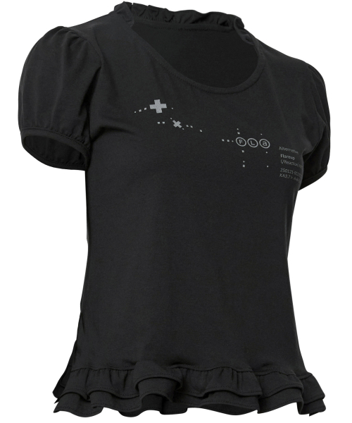 FLAREUP(フレアアップ)の「Muta Frill Puff T-Shirt (FL-168_Black)(Tシャツ/カットソー・レディース・ブラック・1/2)」の2枚目の写真