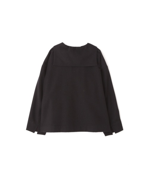 MHL.（エムエイチエル）の「FELTED WOOL SHIRTING（シャツ/ブラウス・レディース・ブラック・1/2）」の2枚目の写真