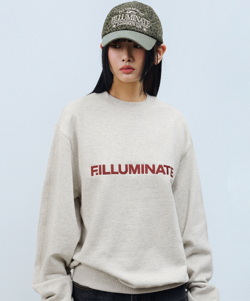 F.ILLUMINATE（フィルミネイト）の「シグニチャーアセンティックロゴスウェットシャツ-オートミール（スウェット・レディース・その他・SMALL/MEDIUM/LARGE）」の3枚目の写真