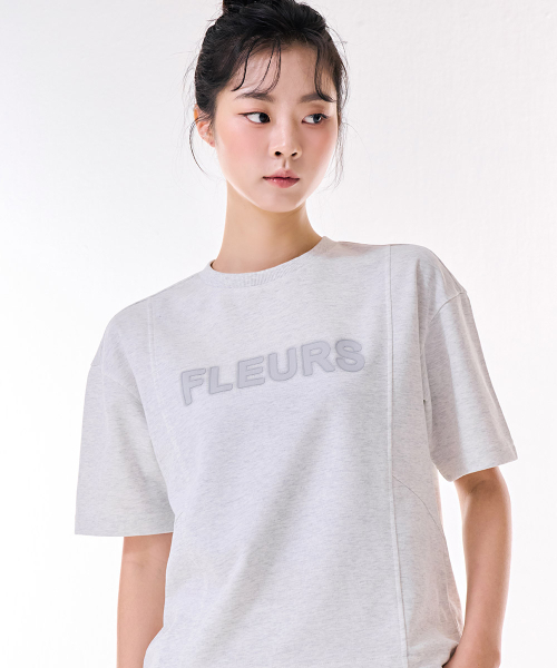 CHASECULT（チェイスカルト）の「女性クーリングコットン切替半袖Tシャツ-DBRG5877D0B（Tシャツ/カットソー・レディース・ライトグレー・85/90）」の2枚目の写真