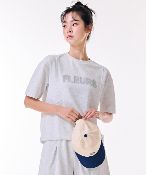 CHASECULT（チェイスカルト）の「女性クーリングコットン切替半袖Tシャツ-DBRG5877D0B（Tシャツ/カットソー・レディース・ライトグレー・85/90）」の4枚目の写真