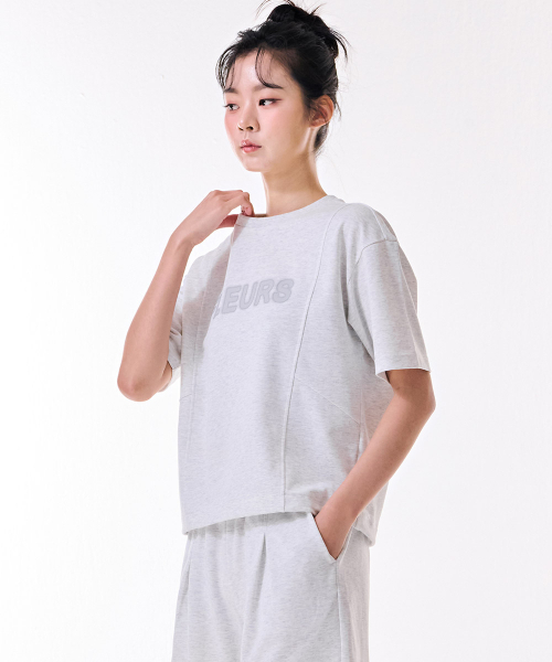 CHASECULT（チェイスカルト）の「女性クーリングコットン切替半袖Tシャツ-DBRG5877D0B（Tシャツ/カットソー・レディース・ライトグレー・85/90）」の5枚目の写真