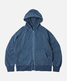OG PIGMENT DYEING HOOD ZIPUP PARKA _ BLUE
