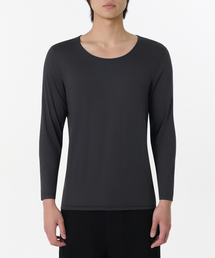 MUSINSA STANDARD（ムシンサスタンダード）の「[ヒットスタンダード] メンズ ワイドネックTシャツ_インナーウェア [ダークグレー]（インナーウェア/肌着）」