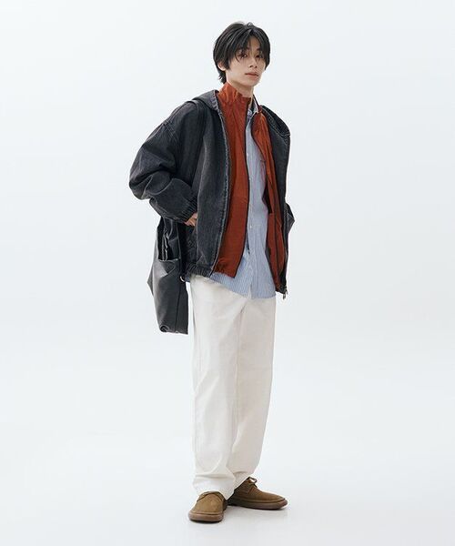 MUSINSA STANDARD（ムシンサスタンダード）の「[シティワーカーズ] テーパードコットンパンツ [オフホワイト]（その他パンツ・メンズ・その他・26/27/28/29/36/34/32/30/31/33/40/38/42）」の9枚目の写真
