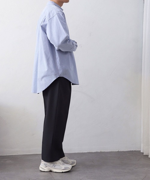 MYRTH(マイルス)の「【MYRTH】ビッグシルエットオックスフォードシャツ(シャツ/ブラウス・メンズ・グレイッシュベージュ/ブルー・L/M/XL)」の17枚目の写真