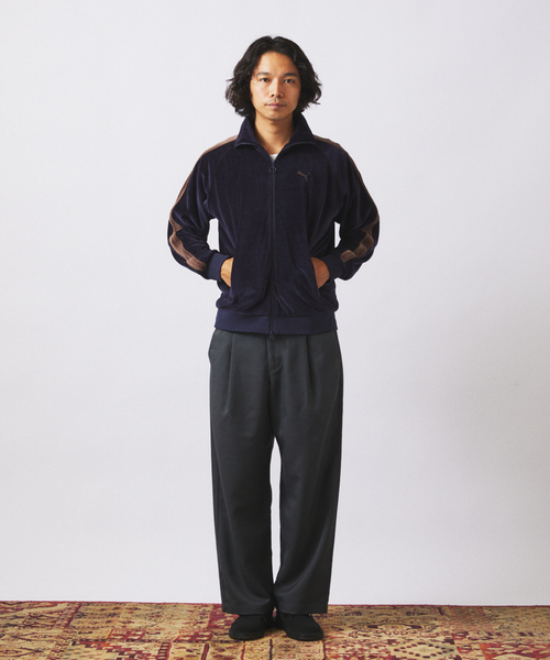 PUMA（プーマ）の「《WEB限定》PUMA / プーマ 別注 ”T7” ベロア トラックジャケット（その他トップス・メンズ・ネイビー・LARGE/X-LARGE）」の11枚目の写真