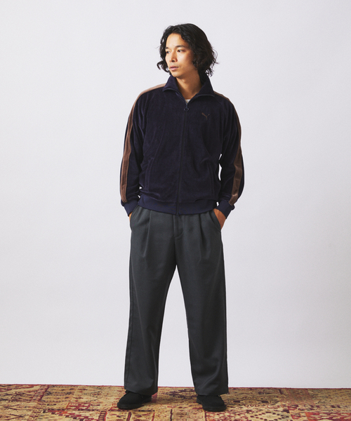 PUMA（プーマ）の「《WEB限定》PUMA / プーマ 別注 ”T7” ベロア トラックジャケット（その他トップス・メンズ・ネイビー・LARGE/X-LARGE）」の12枚目の写真