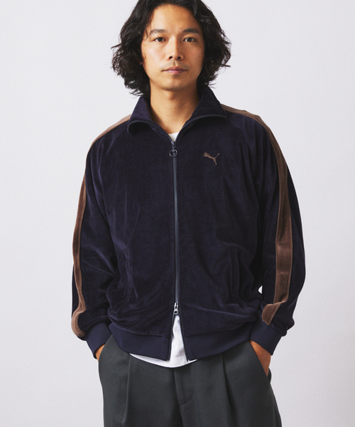 PUMA（プーマ）の「《WEB限定》PUMA / プーマ 別注 ”T7” ベロア トラックジャケット（その他トップス・メンズ・ネイビー・LARGE/X-LARGE）」の16枚目の写真