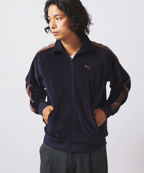 【XL】PUMA x JS relume 別注 ベロアトラックジャケット WEB限定追加》PUMA / プーマ 別注 ”T7” ベロア トラックジャケット