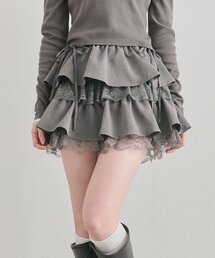 OLIVE des OLIVE | ラッフルティアードミニスカート(スカート)