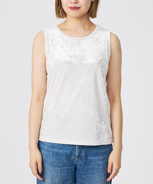 Rouge vif la cle(ルージュヴィフラクレ)の「【Keena/キーナ】【2枚セット】レイヤーVトップス/トップス/レイヤード/ベロア【WEB限定】(Tシャツ/カットソー・レディース・グレー・フリー)」の7枚目の写真