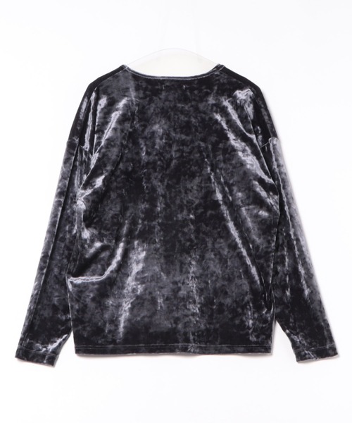 Rouge vif la cle(ルージュヴィフラクレ)の「【Keena/キーナ】【2枚セット】レイヤーVトップス/トップス/レイヤード/ベロア【WEB限定】(Tシャツ/カットソー・レディース・グレー・フリー)」の10枚目の写真