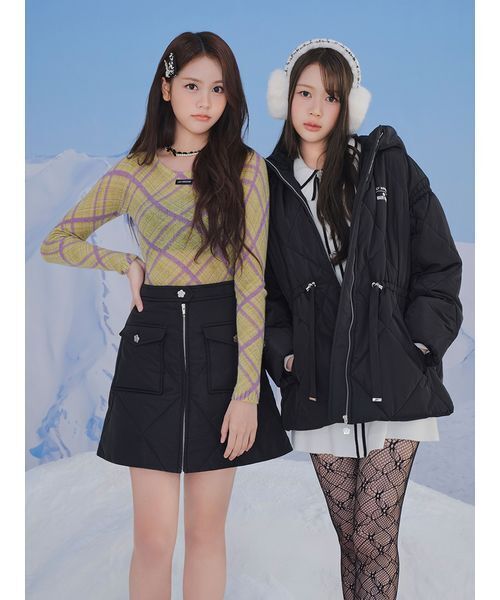 LILY BROWN（リリーブラウン）の「【LILY BROWN×MARY QUANT】クラシカルキルティングコート（その他アウター・レディース・ホワイト/ライトブルー/ブラック・F）」の10枚目の写真