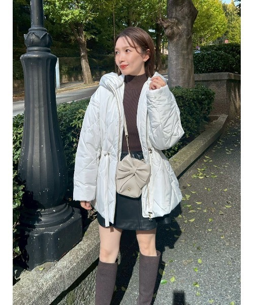 LILY BROWN×MARY QUANT】キルトダウンミドルコート（その他アウター