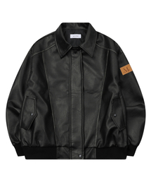 MUCENT（ムセント）の「Glow Vintage Washed Leather Jacket (Unisex)（ライダースジャケット）」